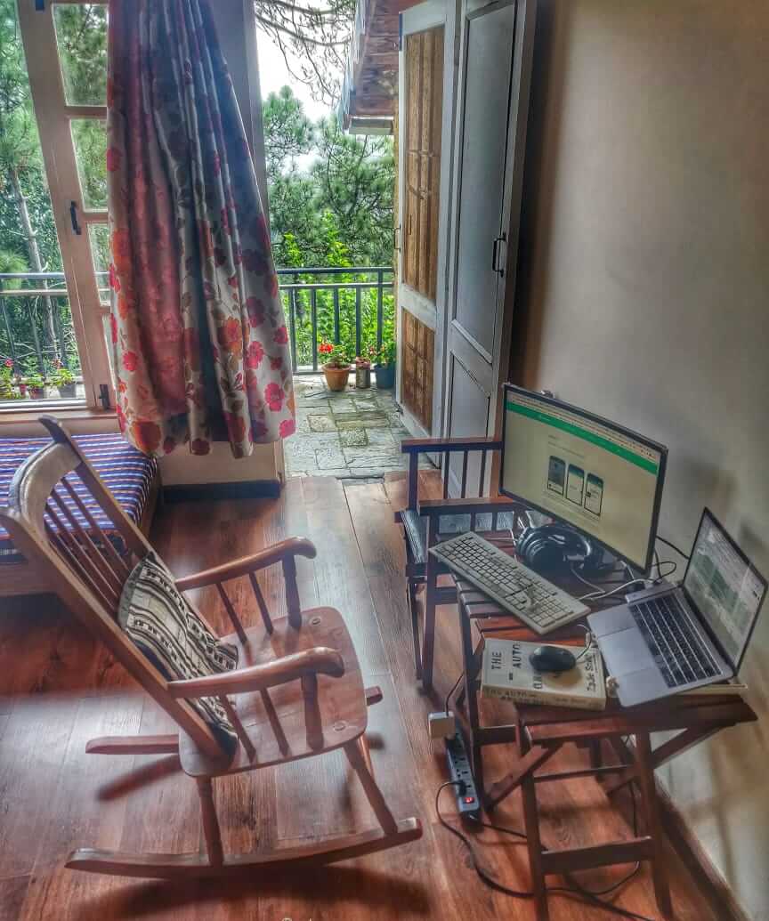 workstation while working from anywhere